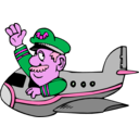 download Pilot clipart image with 270 hue color