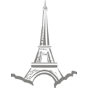 download Eiffle Tower Paris clipart image with 180 hue color