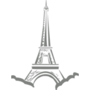download Eiffle Tower Paris clipart image with 270 hue color