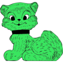 download Cat clipart image with 90 hue color