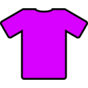 download Pink T Shirt clipart image with 315 hue color