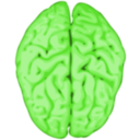 download Brain clipart image with 90 hue color