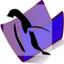 download Folder Penguin clipart image with 180 hue color