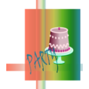 download Party clipart image with 315 hue color