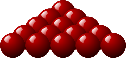 15 Red Snooker Balls