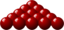 15 Red Snooker Balls