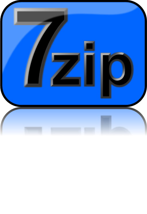 7zip Glossy Extrude Blue