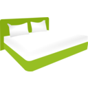 download Double Bed clipart image with 45 hue color