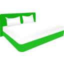 download Double Bed clipart image with 90 hue color