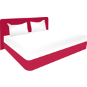 download Double Bed clipart image with 315 hue color