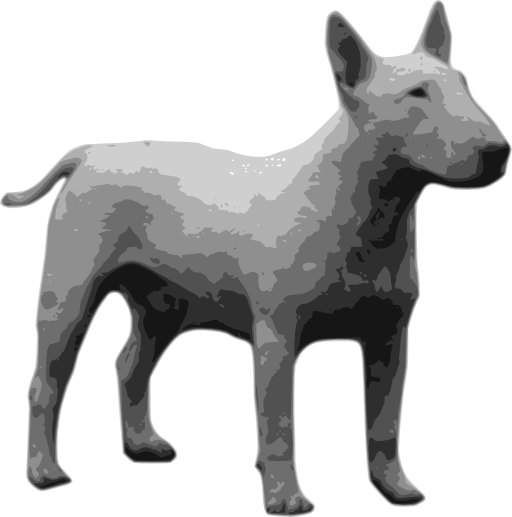 Bullterrier Grayscale