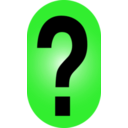 download Question Mark Icon clipart image with 90 hue color