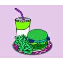 download Fast Food Menu Sample Usage clipart image with 90 hue color