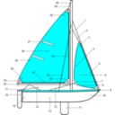 Sailing Parts Of Boat Illustration