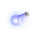 download Nice Light Bulb clipart image with 180 hue color