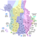 download Usa Canada Time Zone Map clipart image with 180 hue color