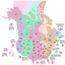 download Usa Canada Time Zone Map clipart image with 270 hue color
