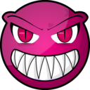 download Scary Face clipart image with 270 hue color