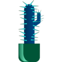 download Cactus clipart image with 135 hue color