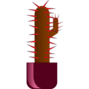 download Cactus clipart image with 315 hue color