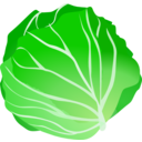 download Cabbage clipart image with 0 hue color