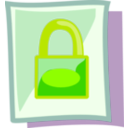 download File Locked clipart image with 45 hue color