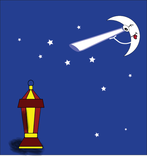 Ramadan Lamp And Moon