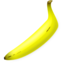 download Banana clipart image with 0 hue color