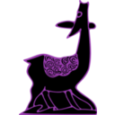 download Indonesian Antelope Batik clipart image with 90 hue color