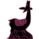 download Indonesian Antelope Batik clipart image with 135 hue color