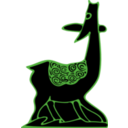 download Indonesian Antelope Batik clipart image with 270 hue color