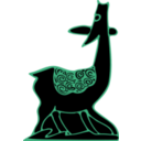 download Indonesian Antelope Batik clipart image with 315 hue color