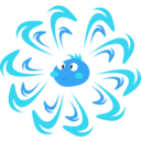 download Sun Cartoon clipart image with 180 hue color