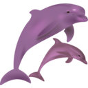 download Dolphins Delfinai clipart image with 90 hue color