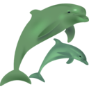 download Dolphins Delfinai clipart image with 270 hue color