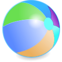 download Beachball clipart image with 180 hue color