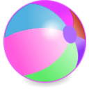 download Beachball clipart image with 270 hue color