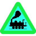 download Train Roadsign clipart image with 135 hue color