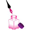 download Tinta Y Pluma clipart image with 270 hue color