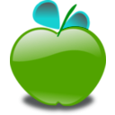 download Apple clipart image with 90 hue color