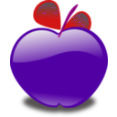 download Apple clipart image with 270 hue color