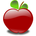 download Apple clipart image with 0 hue color