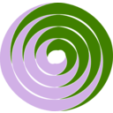 download Double Spiral clipart image with 90 hue color
