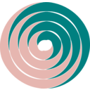 download Double Spiral clipart image with 180 hue color