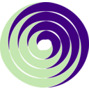 download Double Spiral clipart image with 270 hue color