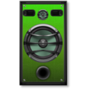 download Studio Speaker 1 Orange Grill clipart image with 90 hue color