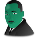 download Martin Luther King Jr Day Icon clipart image with 135 hue color