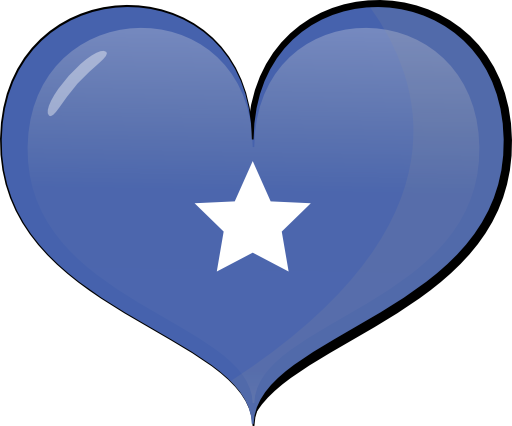 Somalia Heart Flag