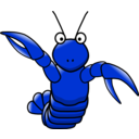 download Cartoon Lobster clipart image with 225 hue color