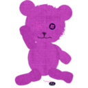 download Canvas Teddy Bear clipart image with 270 hue color